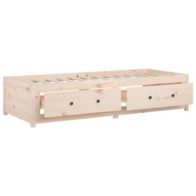 vidaXL Lit de jour 90x190 cm Simple Bois de pin massif