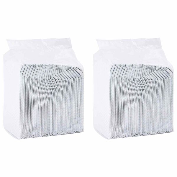 vidaXL Tapis d'entra&icirc;nement pour animaux en tissu non tiss&eacute; 100 pcs