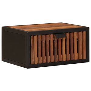 vidaXL Table de chevet faite main Naturel 40 x 30 x 20 cm