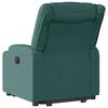 vidaXL Fauteuil inclinable vert fonc&eacute; tissu