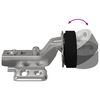 vidaXL Charni&egrave;re 2 pcs Argent&eacute; 35 mm Fer