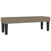vidaXL Sommier &agrave; lattes de lit avec matelas Taupe 200x200 cm Tissu