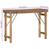 vidaXL Table d'appoint Marron 110 x 35 x 76 cm Bois Recycl&eacute; Solide