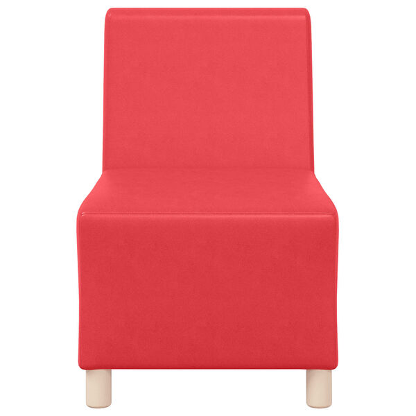 vidaXL | Unit&eacute; de Sofa Modulaire Sans Accoudoirs | Rouge 55 x 74 x 82 cm