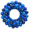 vidaXL Couronne de No&euml;l bleu 45 cm polystyr&egrave;ne