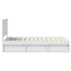 vidaXL Cadre de lit avec t&ecirc;te de lit Blanc 90 x 190 cm Pin massif