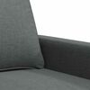 vidaXL Canap&eacute; &agrave; 2 places Gris fonc&eacute; 140 cm Tissu