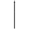 vidaXL T&ecirc;te de lit de remplacement m&eacute;tal noir 200 cm