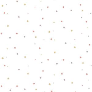 Noordwand Papier peint Mondo baby Little Stars Rose et blanc