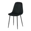 Venture Home Chaises &agrave; manger lot de 2 Polar velours points noir