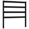 vidaXL T&ecirc;te de lit Noir 95x4x100 cm Bois massif de pin