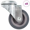 vidaXL 8 pcs Roulettes pivotantes &agrave; trou de boulon 50 mm