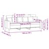 vidaXL Canap&eacute; &agrave; 3 places Marron 180 cm Tissu