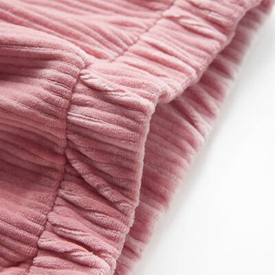 Pantalons pour enfants velours côtelé rose clair 140