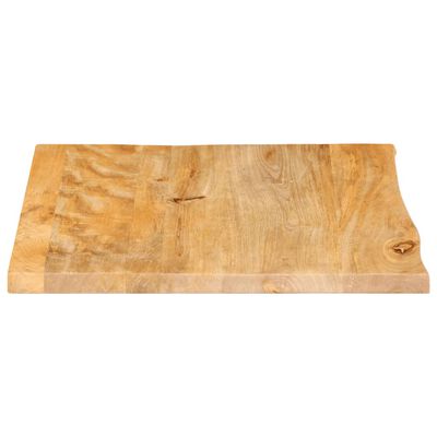 vidaXL Dessus de table à bord vivant 40x40x2,5 cm bois massif manguier