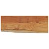 vidaXL &Eacute;tag&egrave;re murale rectangulaire massif acacia bordure assortie