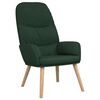 vidaXL Chaise de relaxation Vert fonc&eacute; Tissu