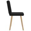vidaXL Chaises &agrave; manger lot de 2 noir tissu