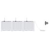 vidaXL Cache-pot de jardin 3 pcs Blanc Plastique