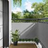 vidaXL &Eacute;cran de balcon Gris clair 100 x 400 cm Tissu Oxford