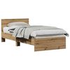 vidaXL Cadre de lit Ch&ecirc;ne artisanal 75 x 190 cm Bois d'ing&eacute;nierie