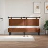 vidaXL T&ecirc;te de lit suspendue Uni Marron 190 x 55 x 5 cm PU antique