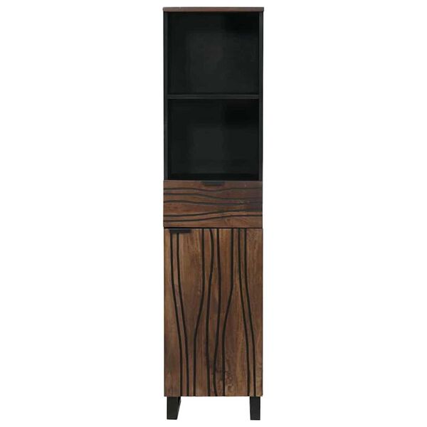 vidaXL Meuble de Lavabo de Salle de Bain Noyer 38 x 33 x 160 cm