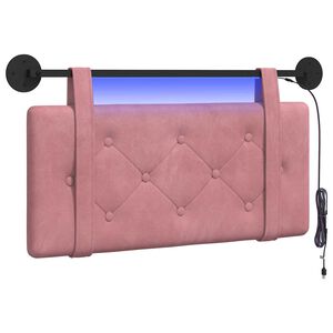 vidaXL T&ecirc;te de lit suspendue Rose Velours
