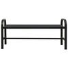 vidaXL Banc de jardin 124,5 cm acier et WPC noir
