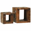 vidaXL Unites TV 2 pcs Multicolore 36 x 30 x 36 cm Bois Recycl&eacute; Solide
