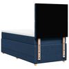 vidaXL Sommier &agrave; lattes de lit avec matelas Bleu 90x200 cm Tissu