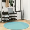 vidaXL Tapis OVIEDO &agrave; poils courts vert &Oslash; 120 cm