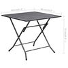 vidaXL Ensemble &agrave; manger de jardin 5 pcs Acier Anthracite