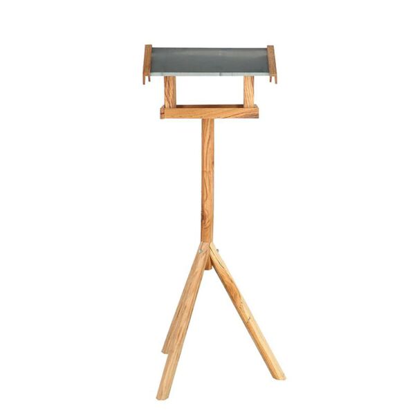 Esschert Design Mangeoire &agrave; oiseaux avec toit rectangulaire Acier