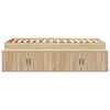 vidaXL Cadre de lit Chêne Sonoma 100 x 200 cm Bois d'ingénierie