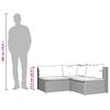 vidaXL Salon de jardin 3 pcs avec coussins marron r&eacute;sine tress&eacute;e