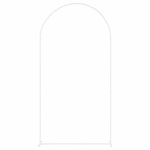 vidaXL Arche de mariage Blanc 100 x 39 x 200 cm Acier