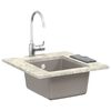 vidaXL &Eacute;vier Gris 370 x 460 mm 80% Quartz et 20% R&eacute;sine