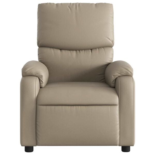 vidaXL Fauteuil de massage inclinable Cappuccino Similicuir