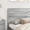 vidaXL T&ecirc;te de lit Gris Sonoma 200 cm Bois d'ing&eacute;nierie