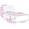 vidaXL Cadre de lit Sonoma 100 x 200 cm Bois de pin massif