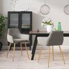 vidaXL Chaises &agrave; manger lot de 2 Gris clair Velours