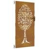 vidaXL Porte de Jardin 85 x 175 cm Noir Verrouillable
