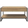 vidaXL Table basse Ch&ecirc;ne artisan 80 x 50 x 40 cm Bois d'ing&eacute;nierie