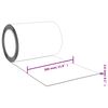 vidaXL Rideau de porte rouge 300 mmx2,6 mm 10 m PVC