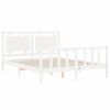 vidaXL Cadre de lit sans matelas blanc 160x200 cm bois de pin massif