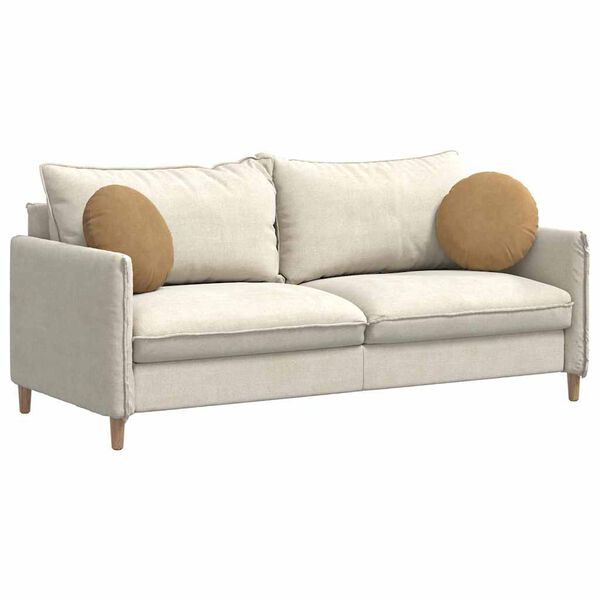 vidaXL Coussins de si&egrave;ge 2 pcs Marron &Oslash; 40 x 13 cm Velours