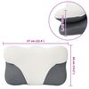 vidaXL Coussin cervical Blanc Mousse &agrave; m&eacute;moire de forme