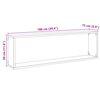 vidaXL &Eacute;tag&egrave;res cube murales 2 pcs vieux bois 100x15x30 cm