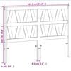 vidaXL T&ecirc;te de lit cire marron 160 cm bois massif de pin